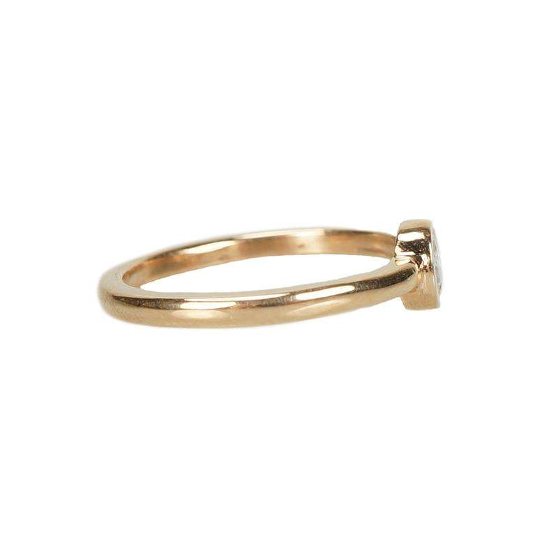 Recycled Rose Gold Ring with OEC Diamond