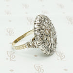 Extra Fabulous Rose Cut Diamond Target Ring