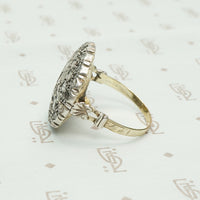 Extra Fabulous Rose Cut Diamond Target Ring