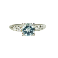 Vintage 1940's Aquamarine Engagement Ring