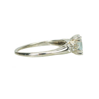 Vintage 1940's Aquamarine Engagement Ring