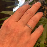 Perfect Round and Baguette Diamond Platinum Band