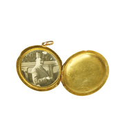 The Perfect Round Vintage Rose Gold Locket - Gem Set Love