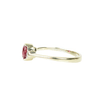 Simply Pretty Ruby and Diamond Engagement Ring