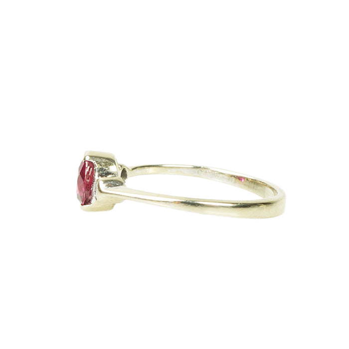 Simply Pretty Ruby and Diamond Engagement Ring