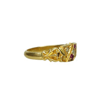 Birmingham 18k gold Ruby and Diamond Band
