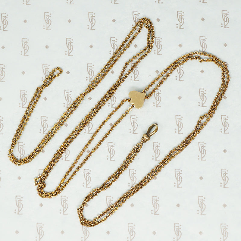 victorian slide chain necklace