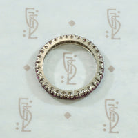 White Gold Ruby Eternity Band c. 1940