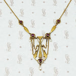 Jugendstil Gold and Ruby Necklace Circa 1900