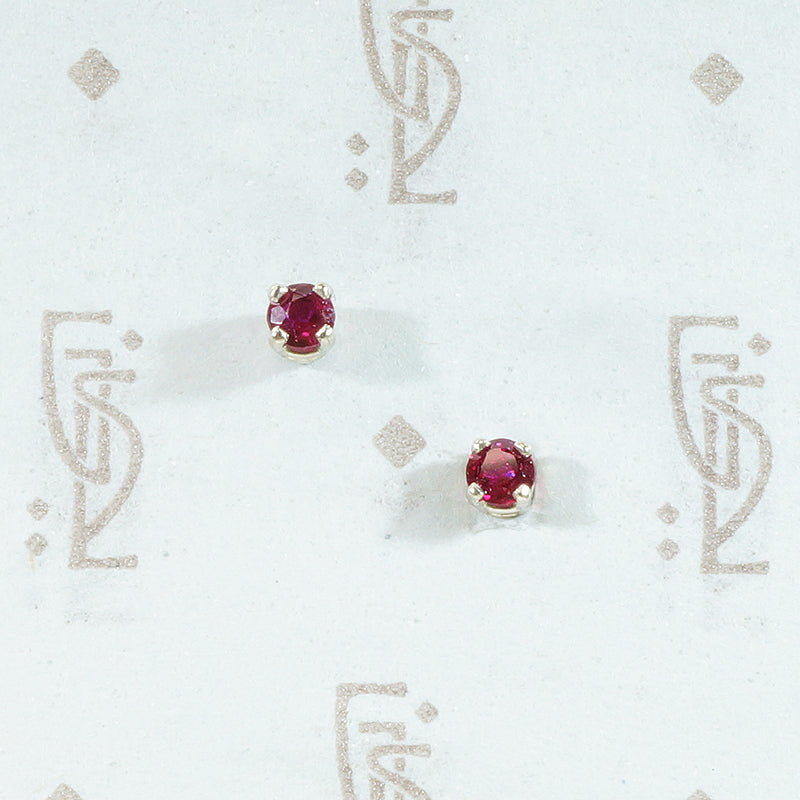 Lovely Little Ruby Studs