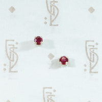 Lovely Little Ruby Studs