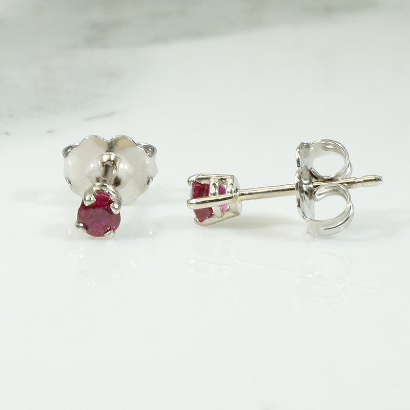 Lovely Little Ruby Studs