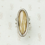 Magical Vintage Rutilated Quartz Ring in Silver