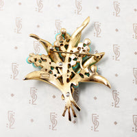 Glamour & Whimsy Trifari Brooch & Earring Set