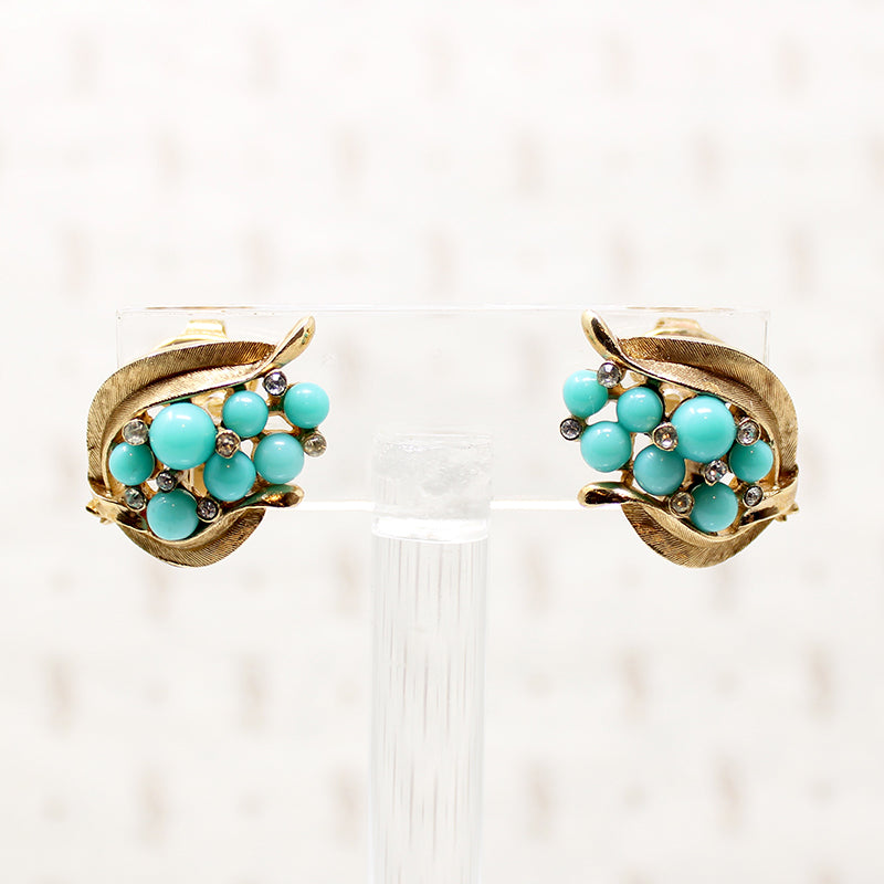 Glamour & Whimsy Trifari Brooch & Earring Set