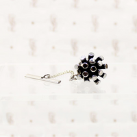 atomic cufflink and tie pin set