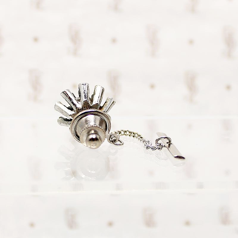 atomic cufflink and tie pin set