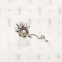 atomic cufflink and tie pin set