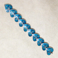 Turquoise Inlay Leaves Necklace, Bracelet & Earrings