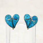 Turquoise Inlay Leaves Necklace, Bracelet & Earrings