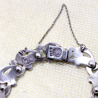 Fabulous Choker, Bracelet & Earring Set Signed Margot de Taxco