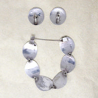 Vivacious Inlay in Mixed Metal Bracelet & Earring Set