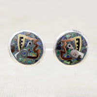 Vivacious Inlay in Mixed Metal Bracelet & Earring Set