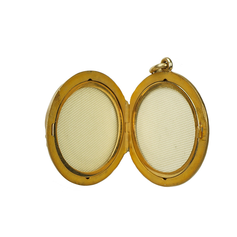 Vintage Sagittarius Locket in Gold
