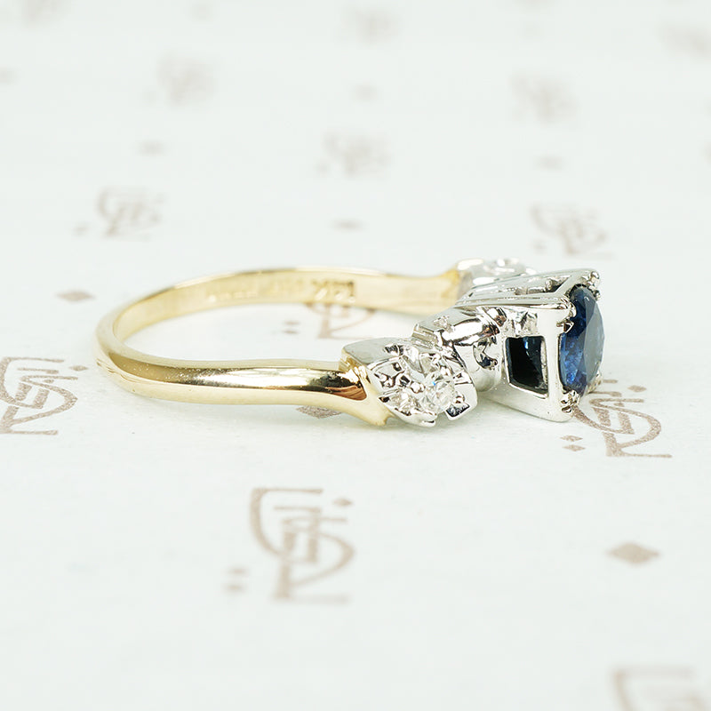 The Indigo Beauty NOS Sapphire Engagement Ring