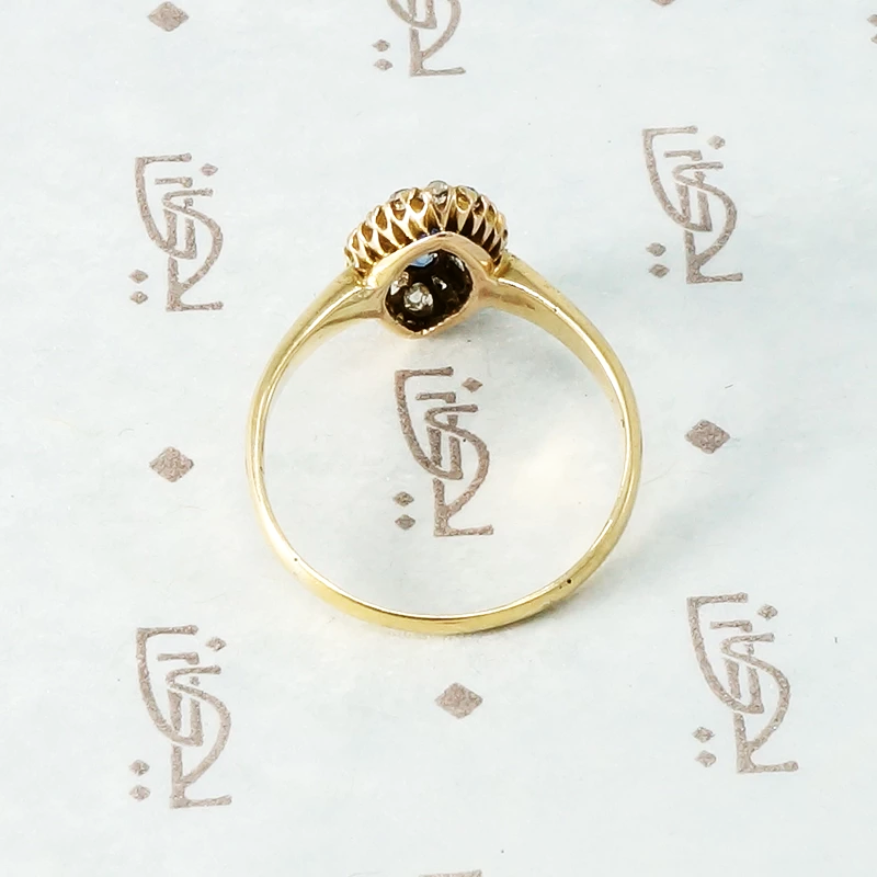 Cushion Cut Sapphires and OMC Diamonds in 18k