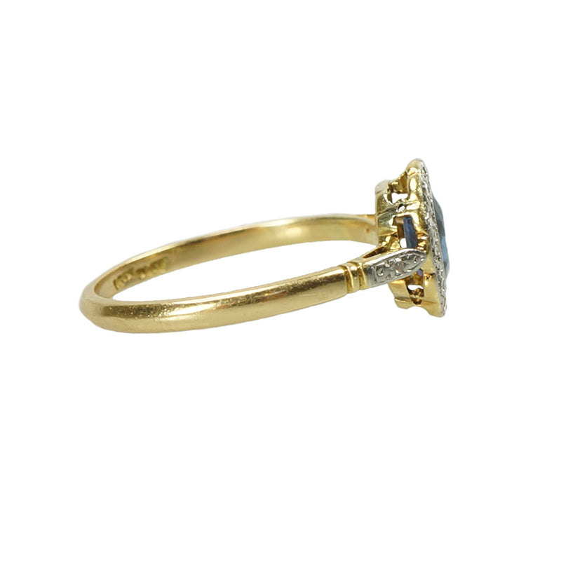 The Sapphire and Diamond Vintage London Engagement Ring - Gem Set Love