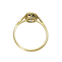 The Sapphire and Diamond Vintage London Engagement Ring - Gem Set Love