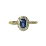 The Sapphire and Diamond Vintage London Engagement Ring - Gem Set Love