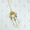 Renaissance Revival Lavalier in Gold, Sapphires & Pearls