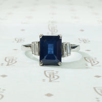 Stunning Sapphire and Diamond Engagement Ring