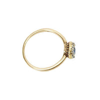 Antique Sapphire and Diamond Engagement Ring