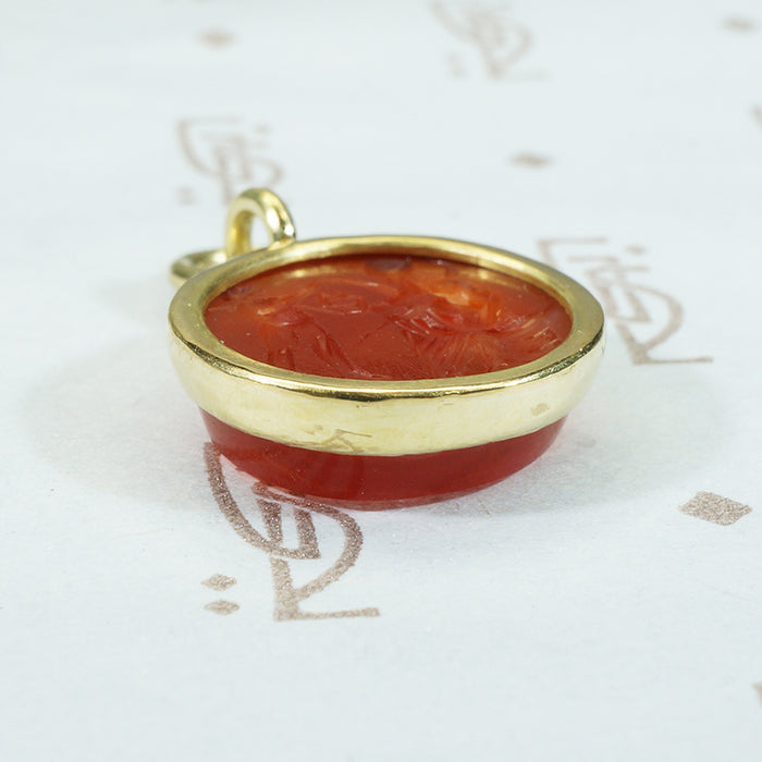 An Ancient Intaglio Fob Satyr