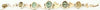 Vintage Egyptian Faience Scarab and Lotus Bracelet