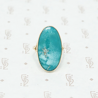 gold and turquoise ring