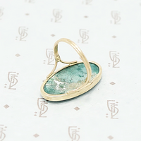 gold and turquoise ring