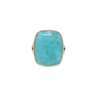 The Golden Matrix A Specimen Turquoise Ring