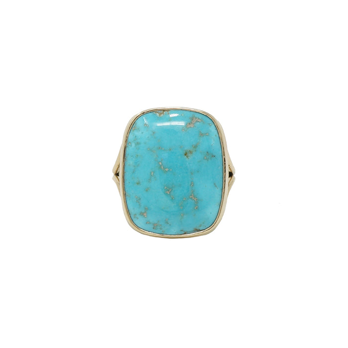 The Golden Matrix A Specimen Turquoise Ring
