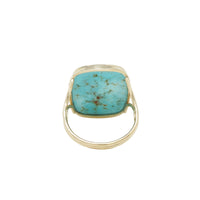 The Golden Matrix A Specimen Turquoise Ring