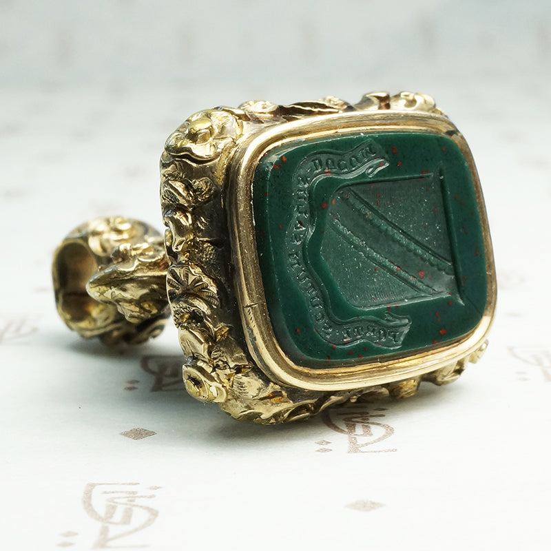 Bloodstone Fob Seal with Fortescue Family Crest