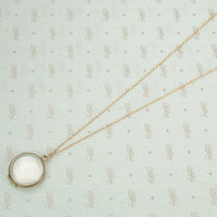 Vintage Rose Gold Double Crystal Locket