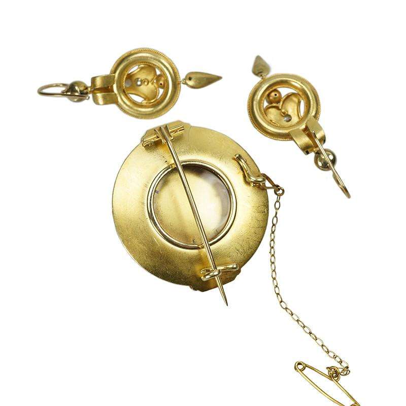 Victorian Gold and Diamond Set in Original Fitted Box