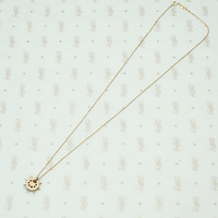 Ship's Wheel Conversion Pendant in Gold and Pearls, back view.