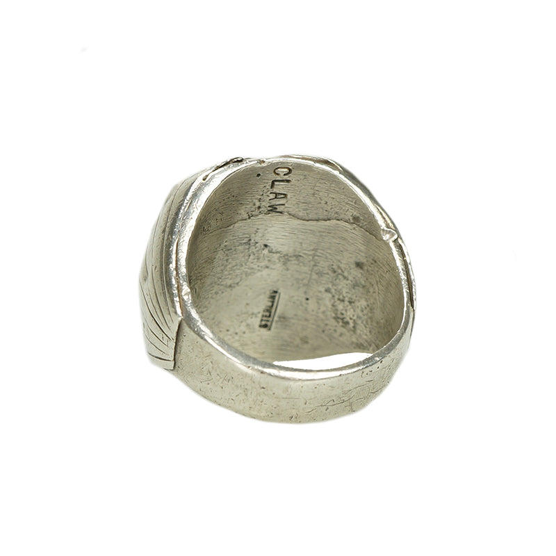 Impressive Vintage Native American Mens Ring - Gem Set Love