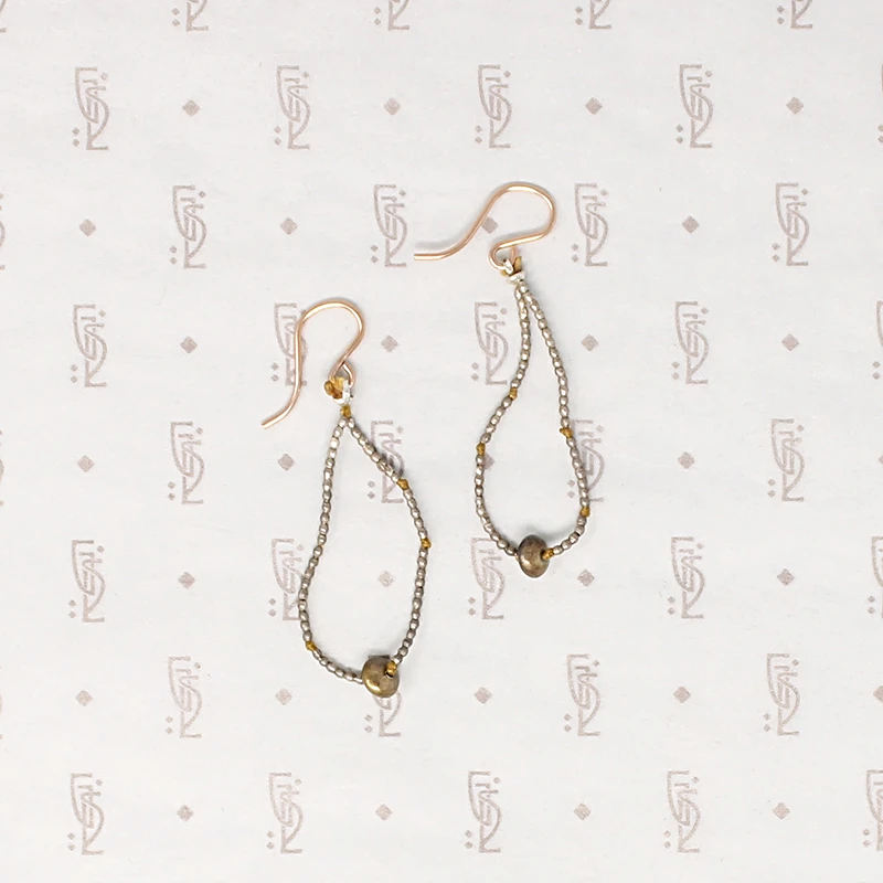 Handmade Silver & Silk Earrings by Ancient Influences