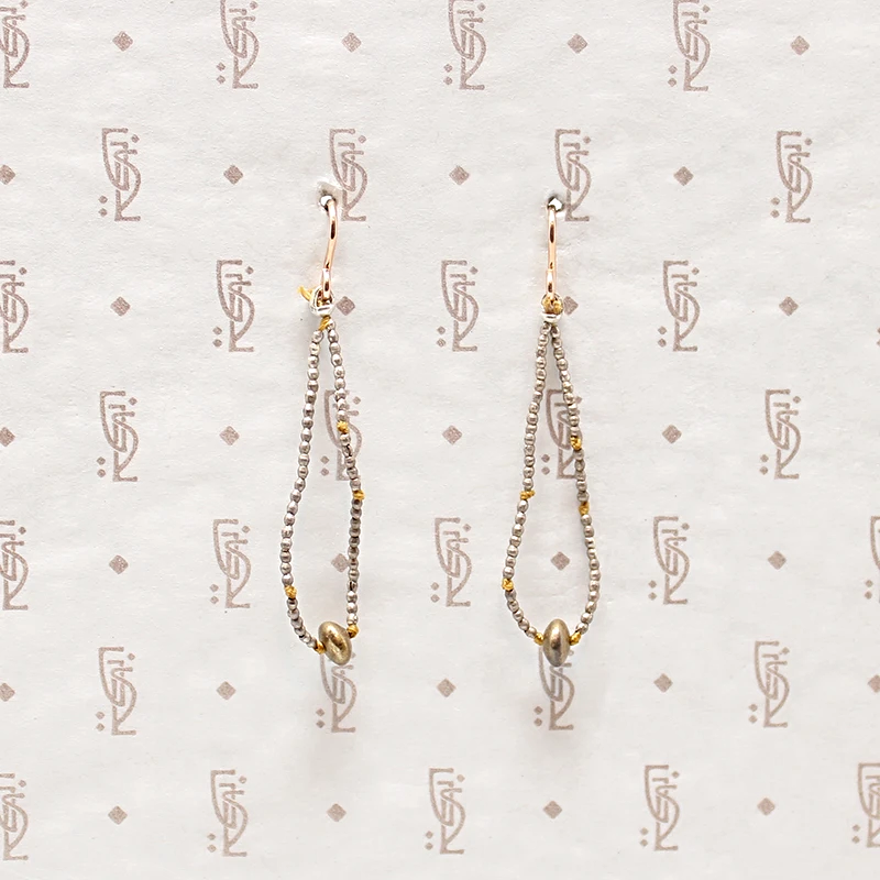 Handmade Silver & Silk Earrings by Ancient Influences